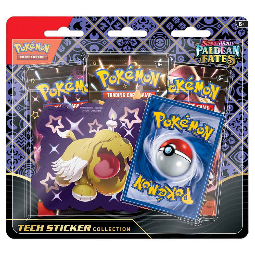 JamiesTradingCards PRE ORDER - Paldean Fates Tech Sticker Blister (Shiny Greavard) - Pokemon TCG