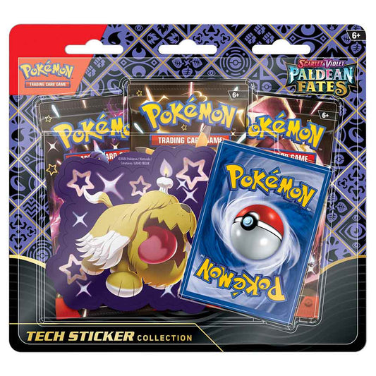 JamiesTradingCards PRE ORDER - Paldean Fates Tech Sticker Blister (Shiny Greavard) - Pokemon TCG