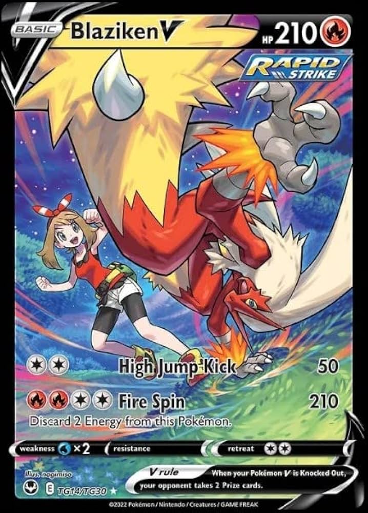 JamiesTradingCards TG14/TG30 - Blaziken V - Silver Tempest - Pokemon TCG - Trainer Gallery