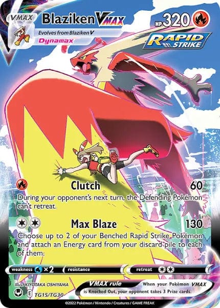 JamiesTradingCards TG15/TG30 - Blaziken Vmax - Silver Tempest - Pokemon TCG - Trainer Gallery