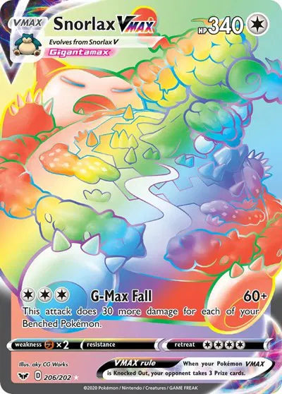 206/202 - Snorlax Vmax - Sword & Shield - Pokemon TCG