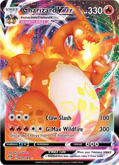 020/189 - Charizard Vmax - Darkness Ablaze - Pokemon TCG
