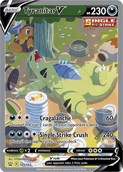 155/163 - Tyranitar V - Battle Styles - Pokemon TCG