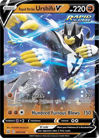 087/163 - Rapid Strike Urshifu V - Battle Styles - Pokemon TCG