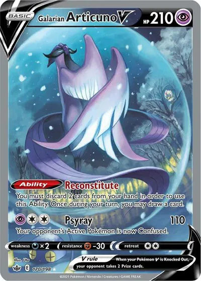 170/198 - Galarian Articuno V - Chilling Reign - Pokemon TCG