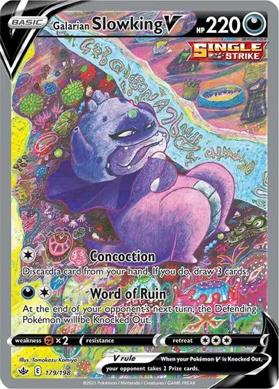 179/198 - Galarian Slowking V - Chilling Reign - Pokemon TCG
