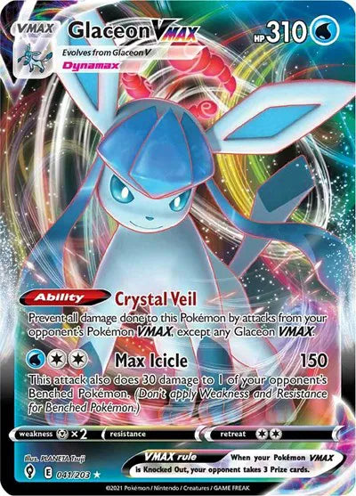 041/203 - Glaceon Vmax - Evolving Skies - Pokemon TCG