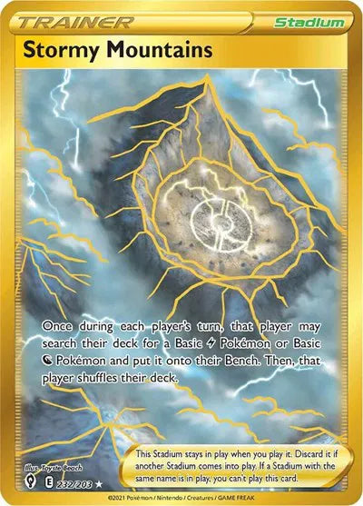 232/203 - Stormy Mountains - Evolving Skies - Pokemon TCG