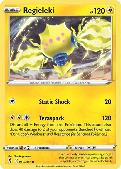 060/203 - Regieleki Reverse Holo - Evolving Skies - Pokemon TCG