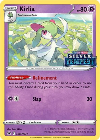 SWSH271 - Kirlia Pre Release Promo - Silver Tempest - Pokemon TCG
