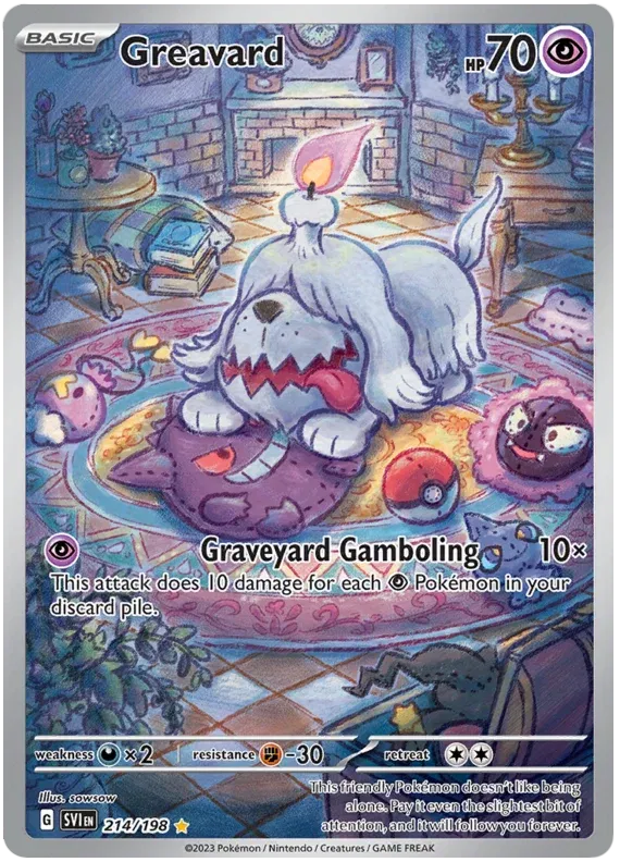 214/198 - Greavard - Scarlet & Violet - Pokemon TCG