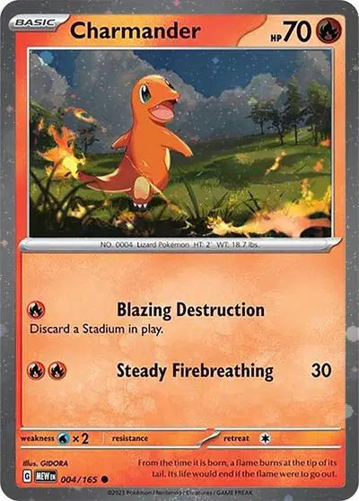 004/165 Charmander Cosmos Holo Promo - Scarlet & Violet - Pokemon TCG