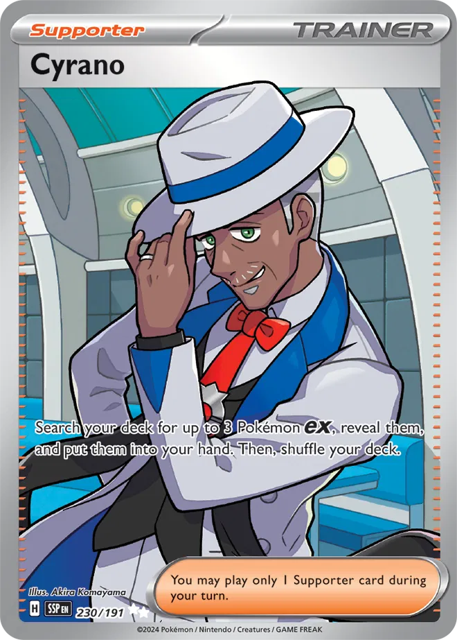 230/191 - Cyrano Illustration Rare - Surging Sparks - Pokemon TCG