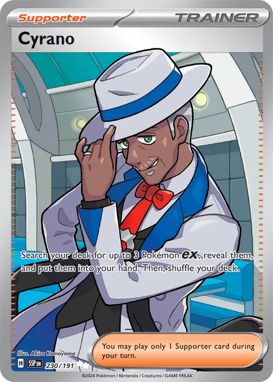 230/191 - Cyrano Illustration Rare - Surging Sparks - Pokemon TCG