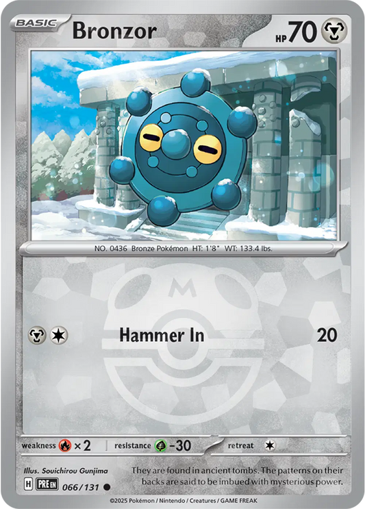 066/131 - Bronzor Master Ball - Prismatic Evolutions - Pokemon TCG