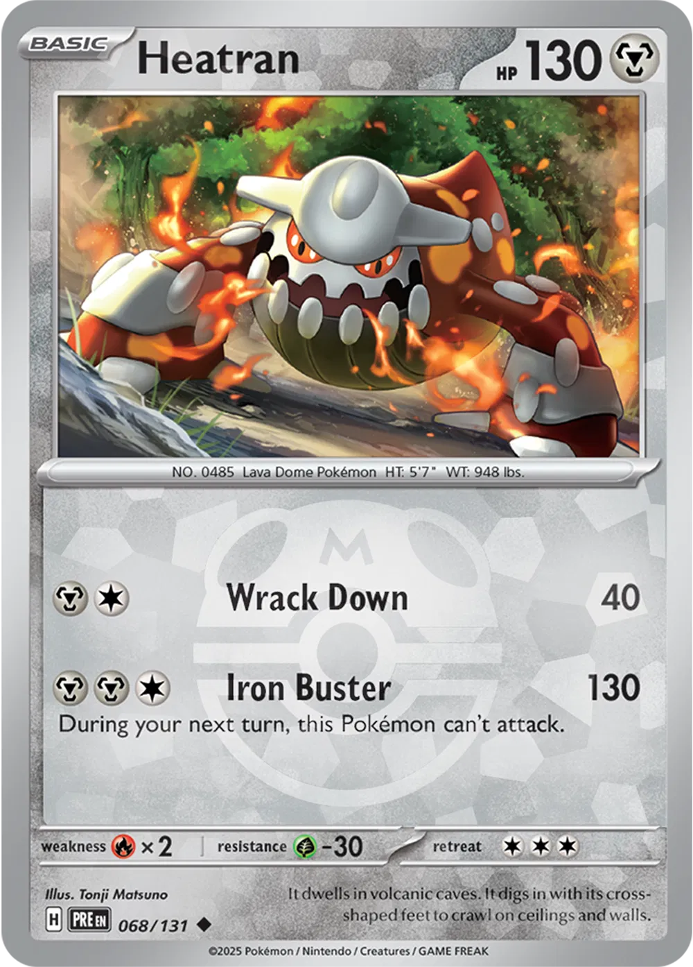 068/131 - Heatran Master Ball - Prismatic Evolutions - Pokemon TCG