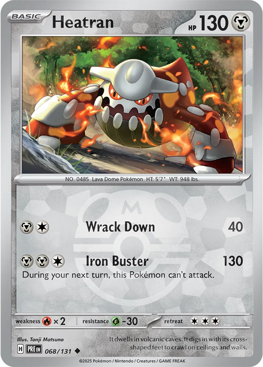 068/131 - Heatran Master Ball - Prismatic Evolutions - Pokemon TCG