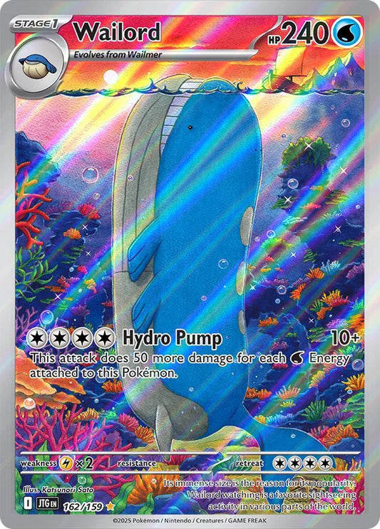162/159 - Wailord - Journey Together - Pokemon TCG