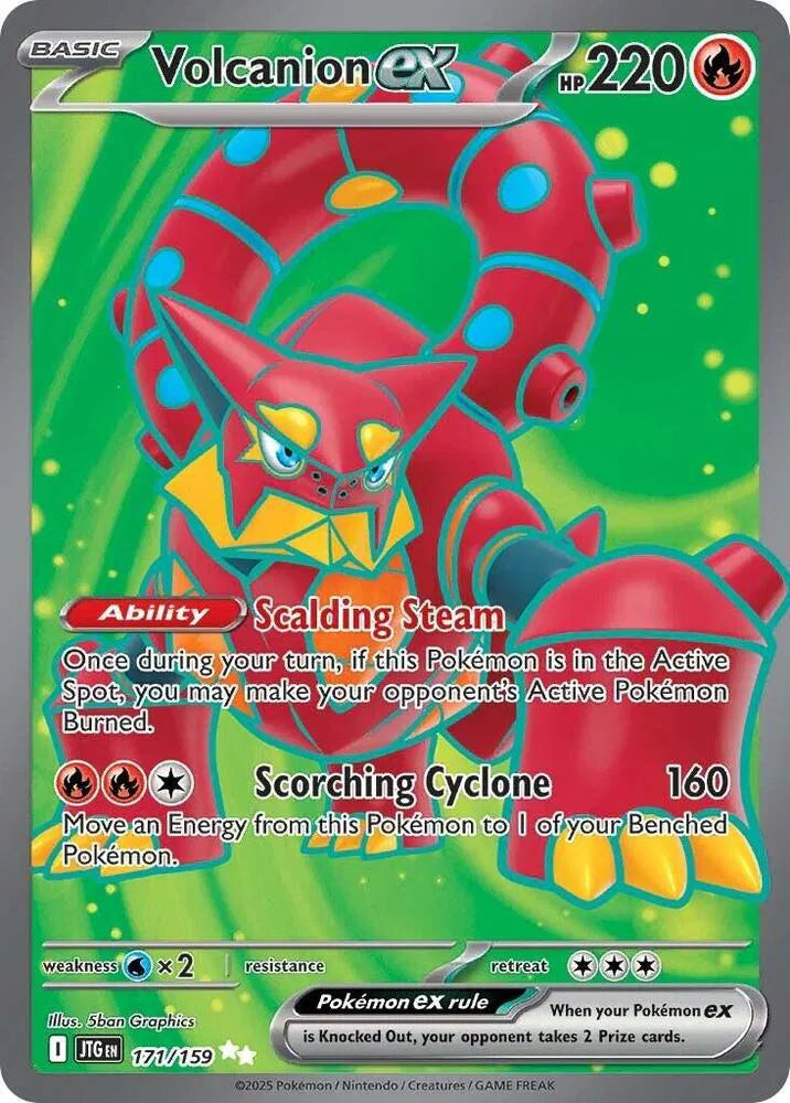 171/159 - Volcanion Ex - Journey Together - Pokemon TCG