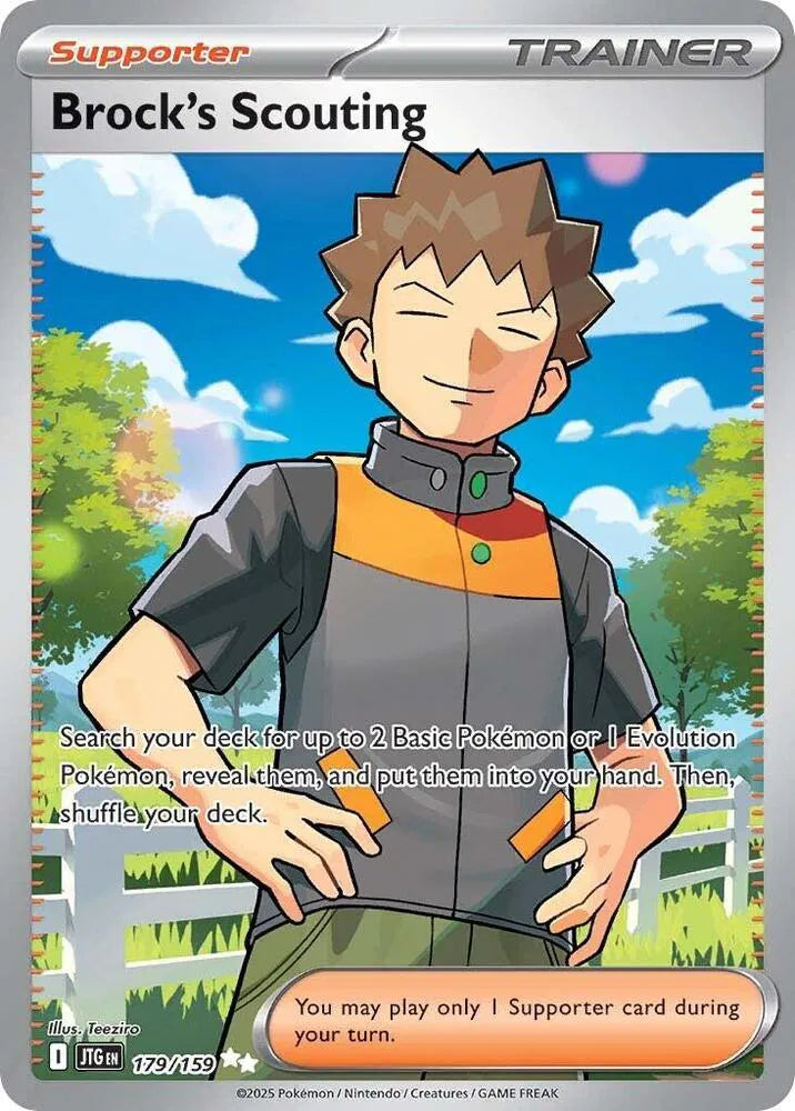 179/159 - Brock's Scouting - Journey Together - Pokemon TCG