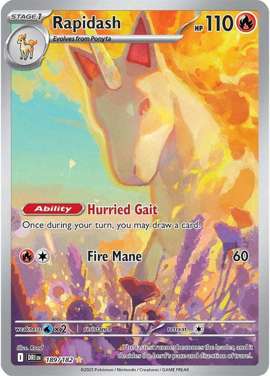 189/182 - Rapidash - Destined Rivals - Pokemon TCG