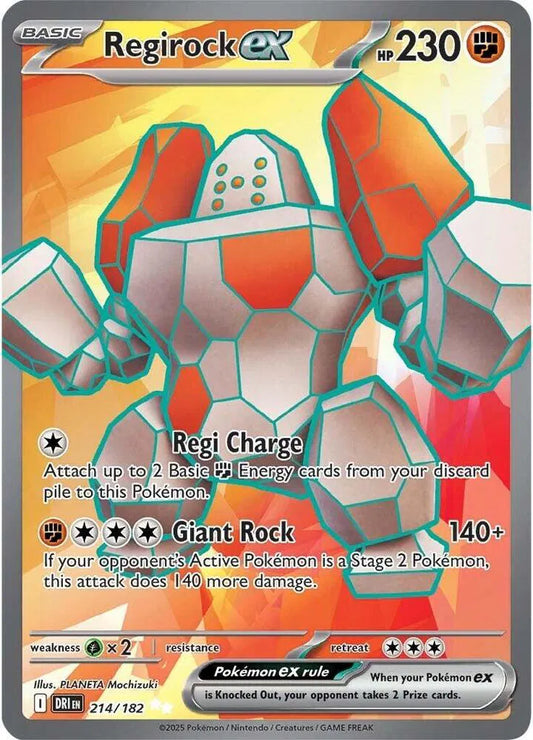 214/182 - Regirock Ex - Destined Rivals - Pokemon TCG