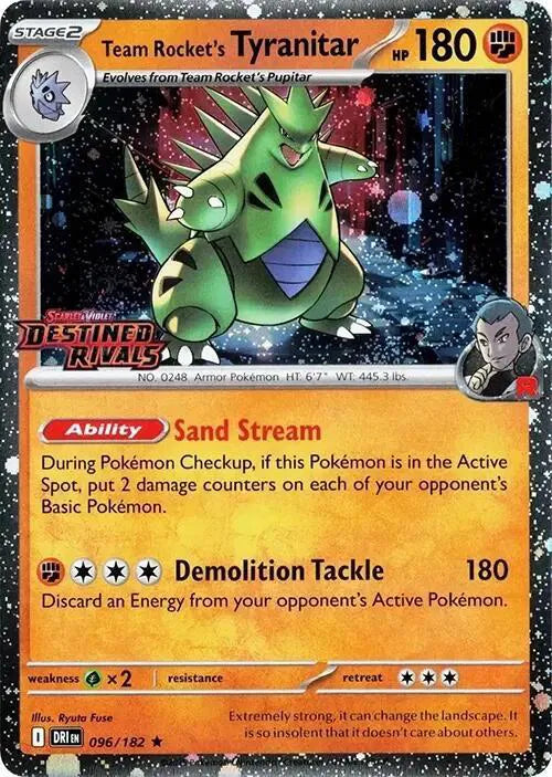 096/182 - Tyranitar Stamped Promo - Destined Rivals - Pokemon TCG