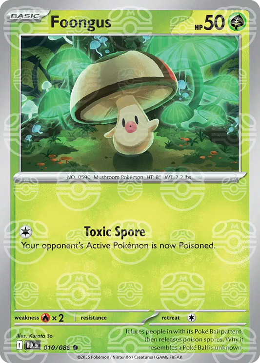 010/086 - Foongus Master Ball - White Flare - Pokemon TCG