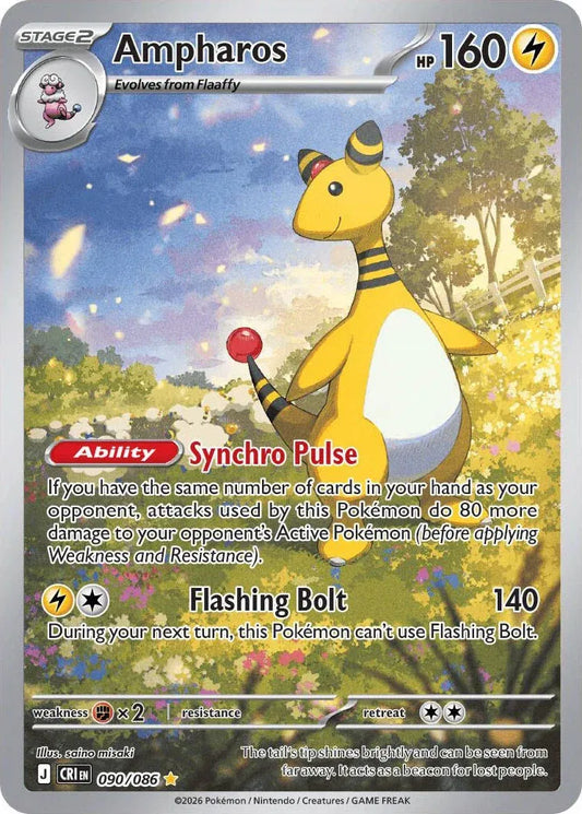 090/086 - Ampharos - Chaos Rising - Pokemon TCG