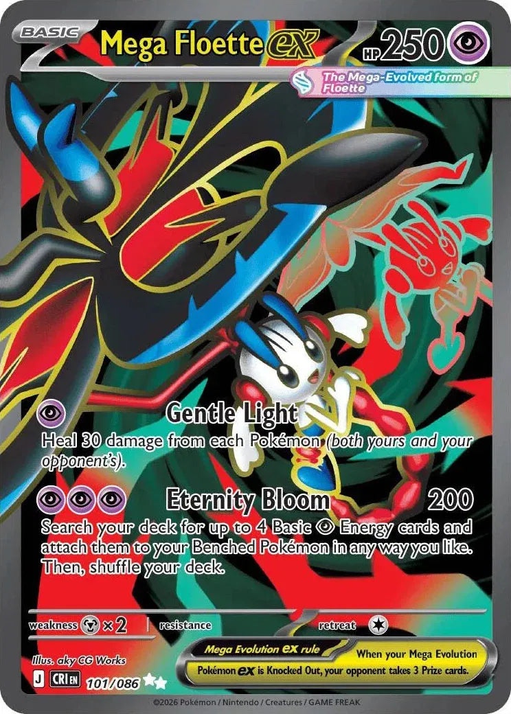 101/086 - Mega Floette Ex - Chaos Rising - Pokemon TCG