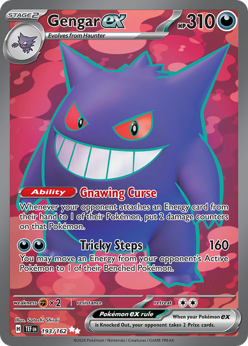 193/162 - Gengar EX -  Temporal Forces - Pokemon TCG