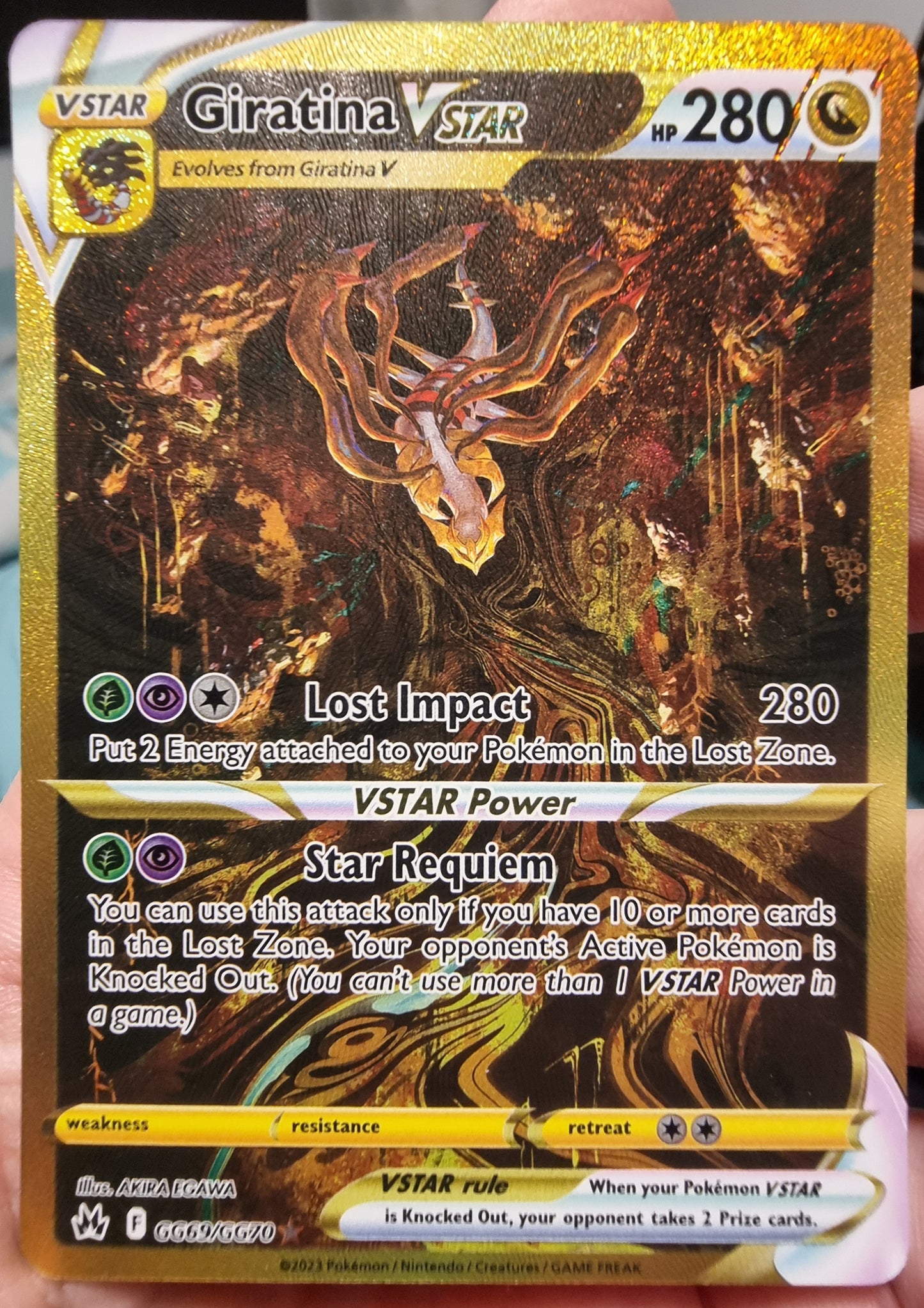 GG69/GG70 - Giratina Vstar - Crown Zenith - Pokemon TCG Galarian Gallery