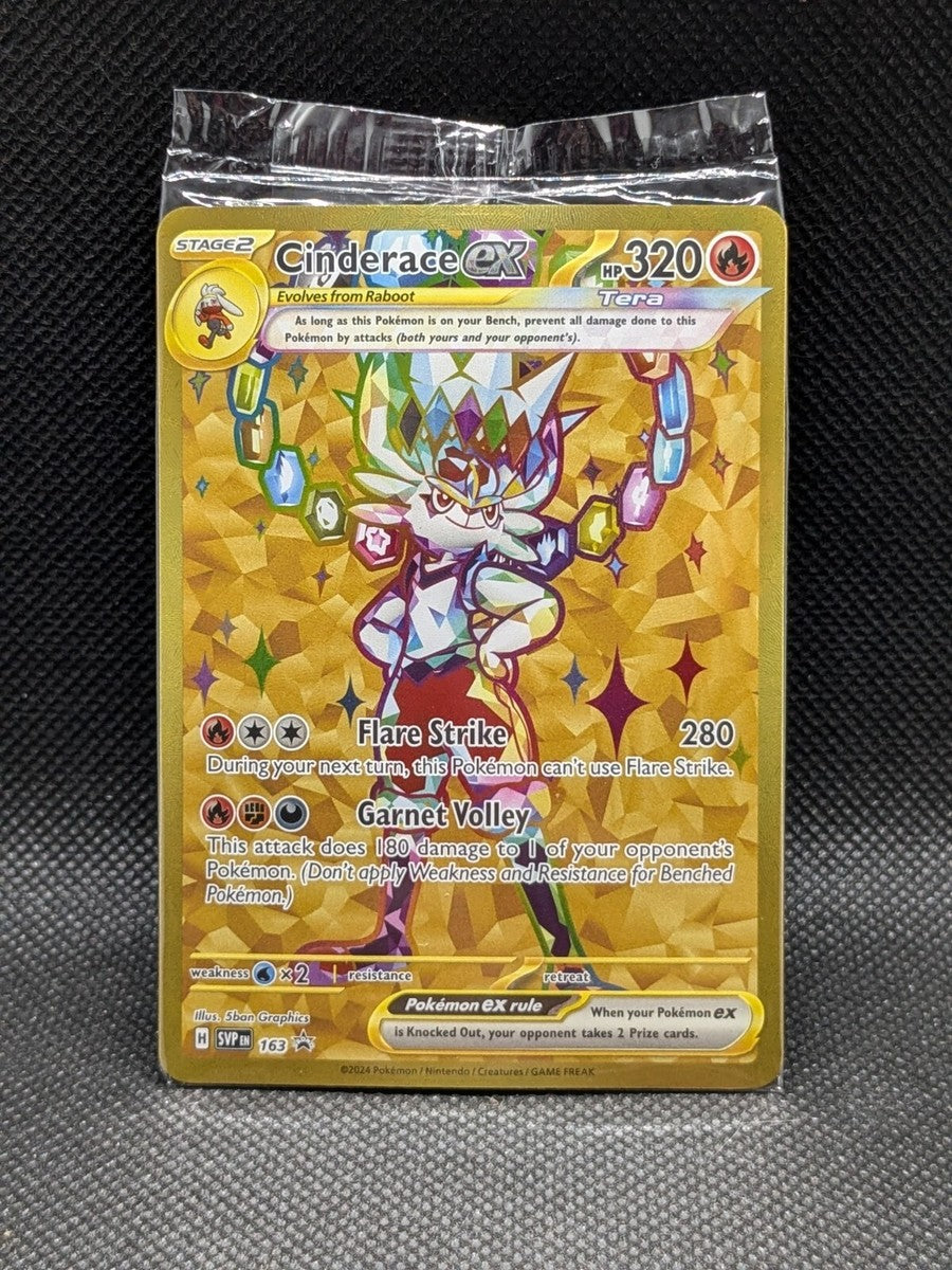 Cinderace EX 163 Black Star Promo SEALED - Scarlet & Violet - Pokemon TCG