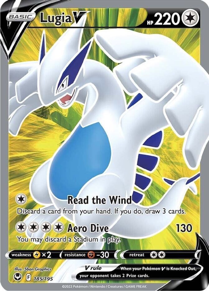 185/195 - Lugia V - Silver Tempest - Pokemon TCG