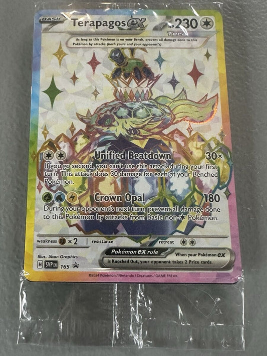 Terapagos EX 165 Black Star Promo SEALED - Scarlet & Violet - Pokemon TCG