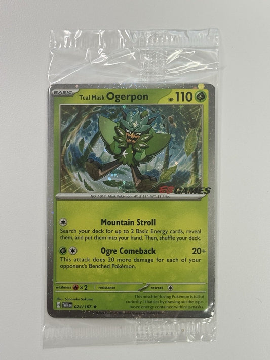 024/167 - Teal Mask Ogerpon EB Games Promo Sealed - Pokemon TCG