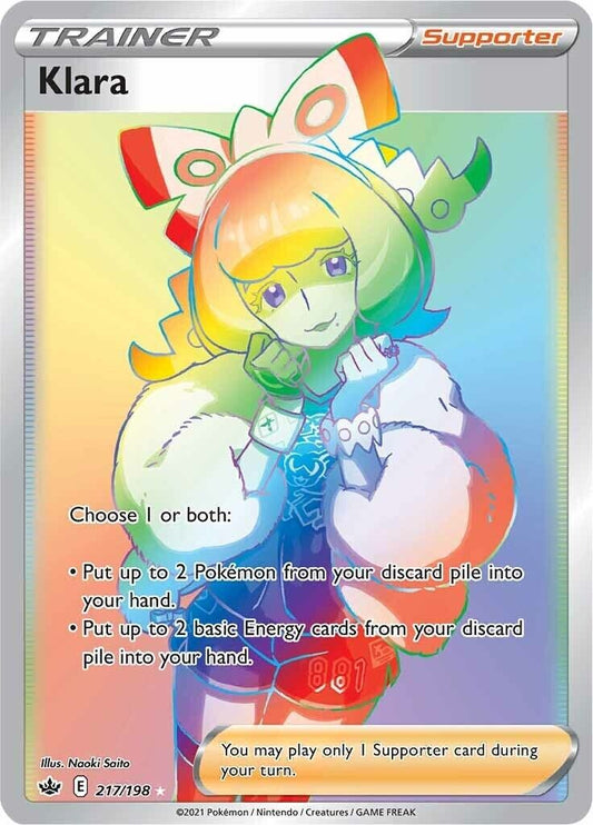 217/198 - Klara Rainbow - Chilling Reign - Pokemon TCG