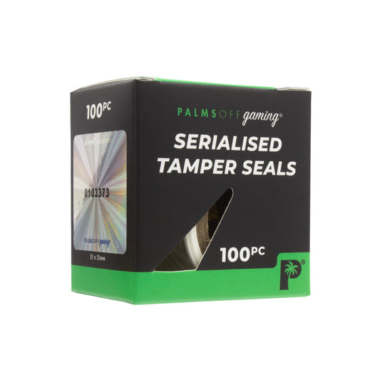 Palms Off Gaming Serialised Tamper Seals - 100 Piece Box