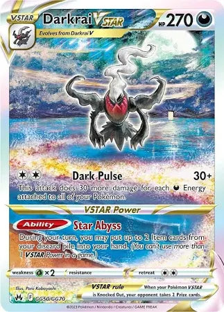 GG50/GG70 - Darkrai Vstar - Crown Zenith - Pokemon TCG Galarian Gallery