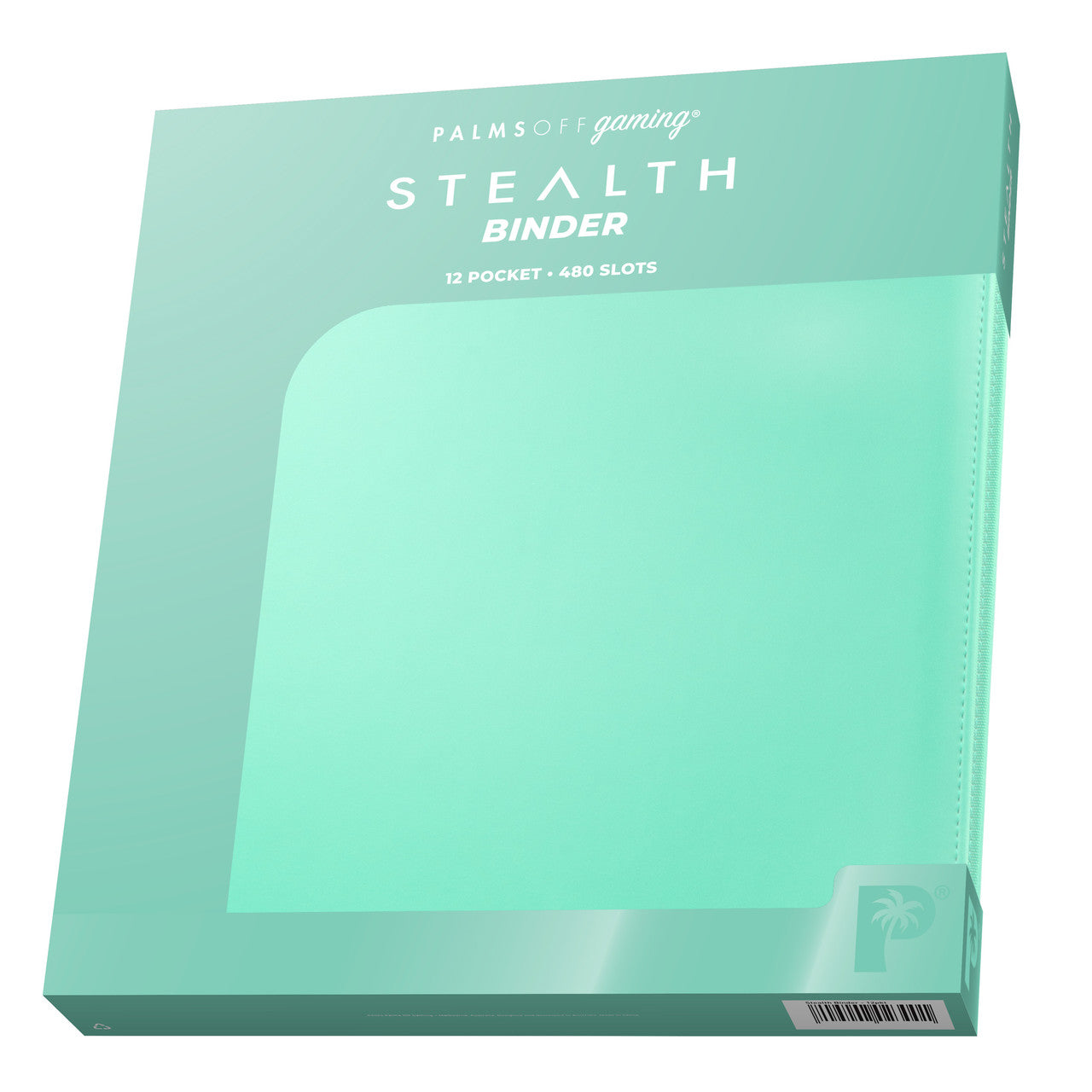 Palms Off Gaming Turquoise Stealth 12 Pocket 480 Slot Zip Binder