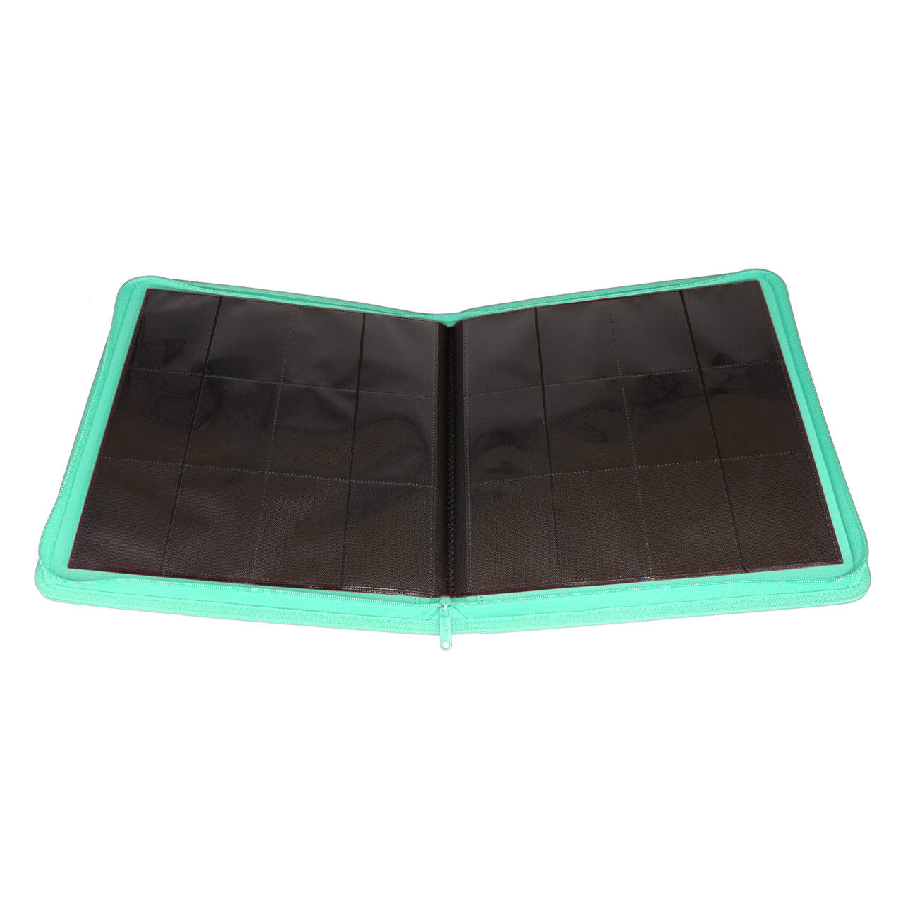 Palms Off Gaming Turquoise Stealth 12 Pocket 480 Slot Zip Binder