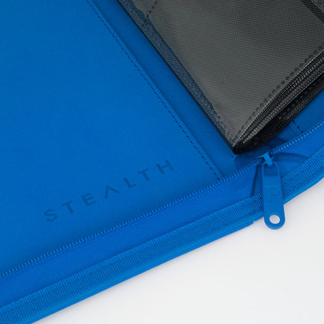 Palms Off Gaming Blue Stealth 12 Pocket 480 Slot Zip Binder