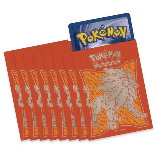 Sun and Moon ETB Solgaleo Card Sleeves 65 Pack - Pokemon TCG