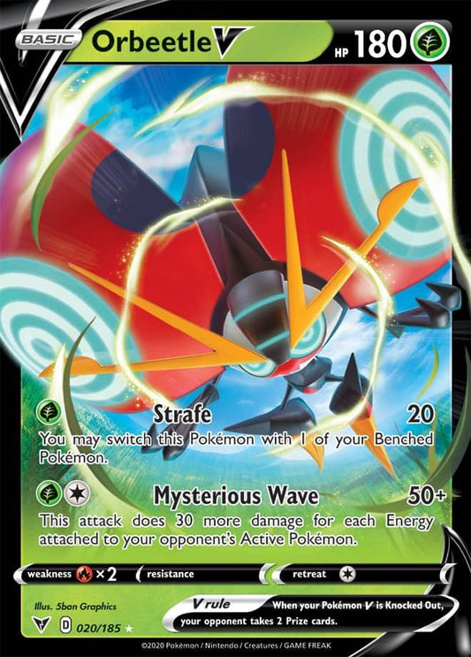 020/185 - Orbeetle V - Vivid Voltage - Pokemon TCG - JamiesTradingCards