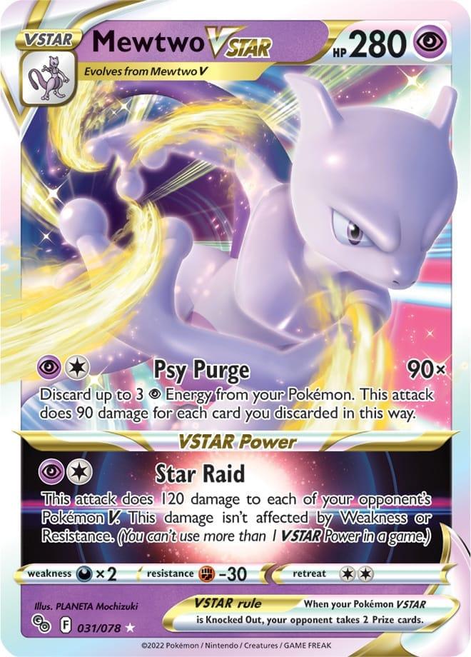 031/078 - Mewtwo Vstar - Pokemon GO - Pokemon TCG - JamiesTradingCards