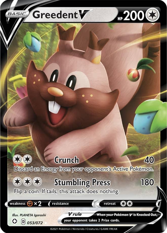 053/072 - Greedent V - Shining Fates - Pokemon TCG - JamiesTradingCards