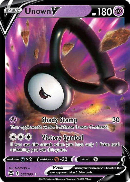 065/195 - Unown V - Silver Tempest - Pokemon TCG - JamiesTradingCards