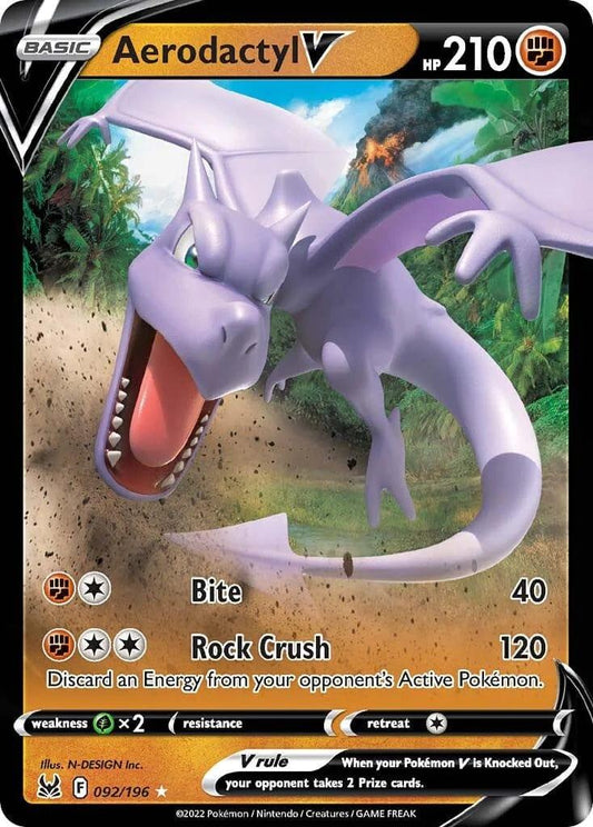 092/196 - Aerodactyl V - Lost Origins Pokemon TCG - JamiesTradingCards