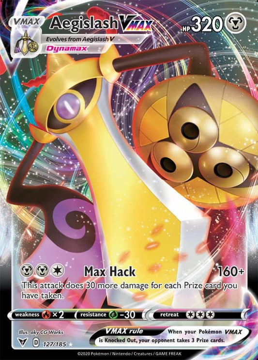 127/185 - Aegislash Vmax - Vivid Voltage - Pokemon TCG - JamiesTradingCards