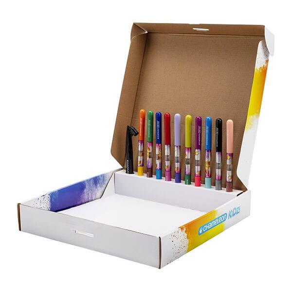 Chameleon Kidz - Spray Station 20 Marker Creativity Kit - JamiesTradingCards